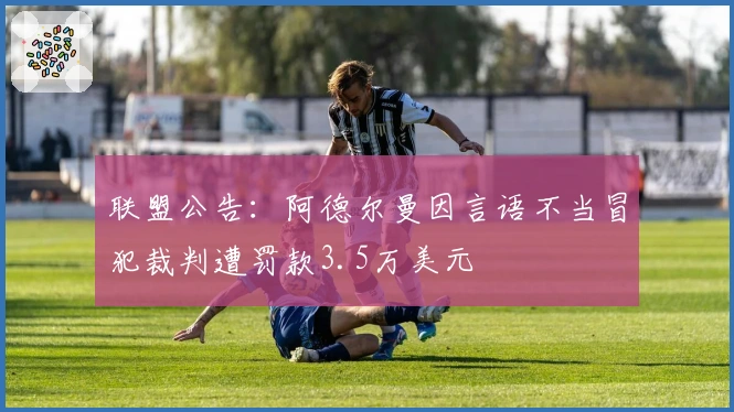 联盟公告：阿德尔曼因言语不当冒犯裁判遭罚款3.5万美元